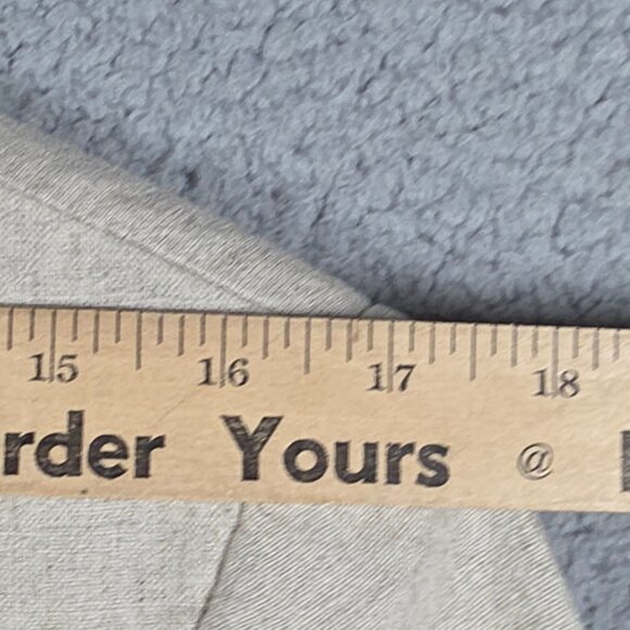 Zara Blazer Womens Size XL Beige Linen Blend Oversized Long Length Chic Office - Picture 12 of 12